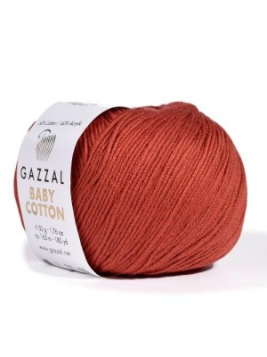 Gazzal Baby Cotton, 50 гр- 165 м, цв- черный №3453