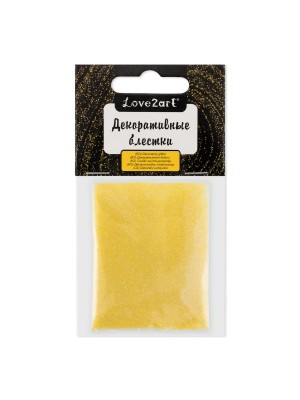 Декоративные блестки(глиттер)  0.2 мм  5 г  желтый/yellow