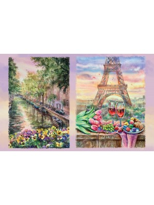  Рисовая бумага для декупажа"Love2art" 32 x 22 см "Город романтиков"