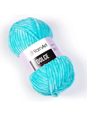 Плюшевая пряжа Dolce YarnArt ,№746,цв-бирюза,100гр