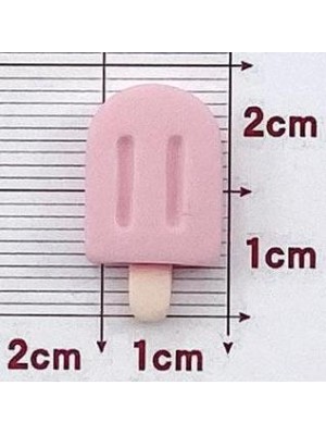 Кабашон (декоративный элемент),Мороженое на палочке светло-розовое