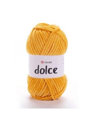 Плюшевая пряжа Dolce YarnArt ,№853,цв-апельсин
