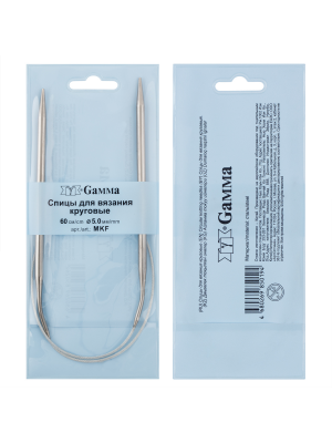Спицы GAMMA круговые  сталь d 5.0 мм 60 см 1 шт с металлической леской