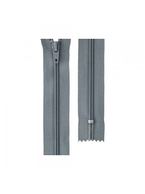 Молния для шитья-брючная, неразъёмная, Т4-20 см, цв-серый