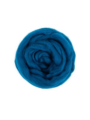 "Шерсть для валяния" 100% полутонкая шерсть 50 г №0331 морская волна