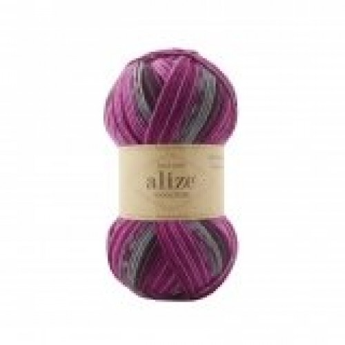  Пряжа Alize Wooltime (Вултайм), 100 гр-200 метров, цв- принт 11018