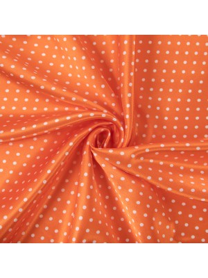 Ткань  Poly satin ФАСОВКА 75 г/кв.м ± 5 г/кв.м 200 х 145 см 100% полиэстер №5 оранжевый/белый