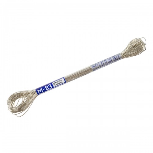 Нитки для вышивания "Gamma" мулине металлик 100% полиэстер 11 м  т.серебристый