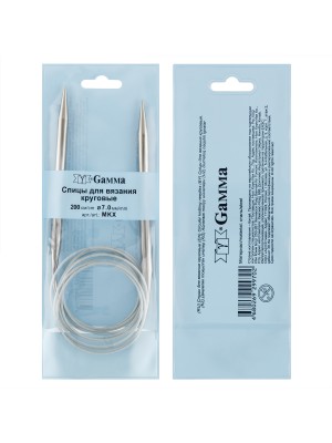 Спицы круговые (Гамма) на тросике, 7,0 мм-200 см Спицы круговые (Гамма) на тросике, 7,0 мм-200 см