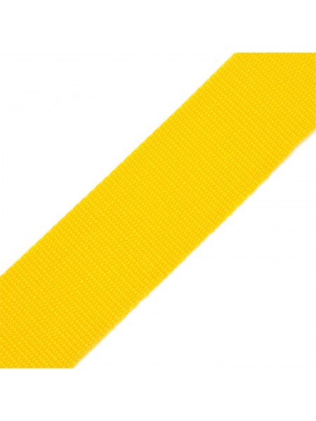 Стропа-ременная лента, 25мм,цв-желтый,цена за 1 м