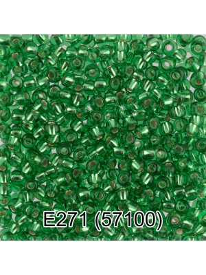 Чешский бисер Е271-57100,10/0 ,5 гр,цв-св. зеленый 