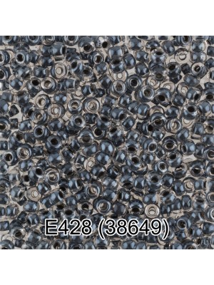 Чешский бисер Е428-38649,10/0 ,5 гр,цв-  т.серый 