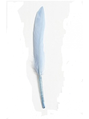 Перья декоративные,цв-голубой.размер 10-13см,цена за 20 шт
