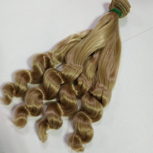 Трессы-четыре завитка(волосы для кукол)-18 см