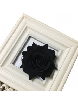 Головка цветочная "Роза черная" размер 7-8 см
