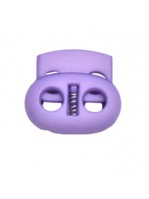 Фиксатор для шнура пластик двойной,23х22мм ,цв-фиолетовый