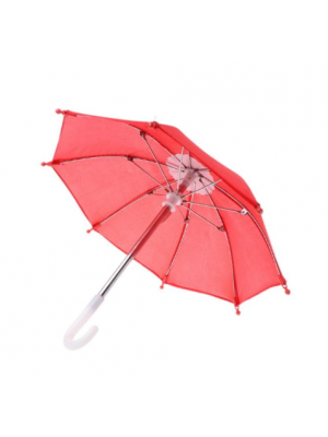 Зонтик для куклы,красный,цена за 1 шт