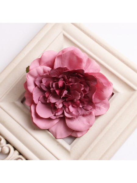 Головка цветочная "Пион темно-розовый" размер 9-10 см