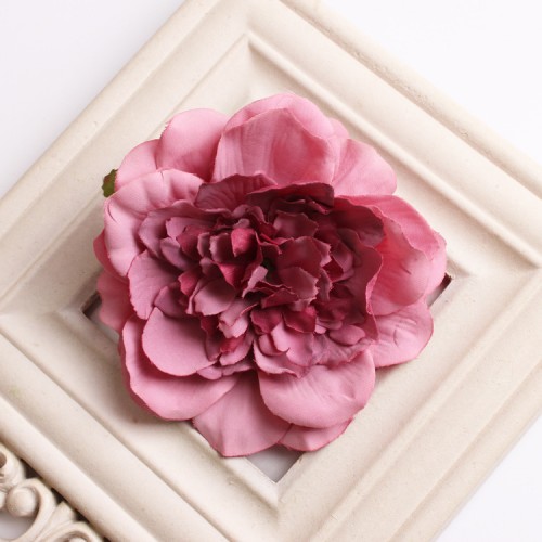 Головка цветочная "Пион темно-розовый" размер 9-10 см