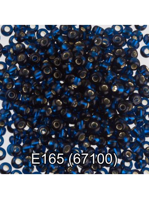 Чешский бисер Е165-67100 10/0 ,5 гр,цв-синий темный