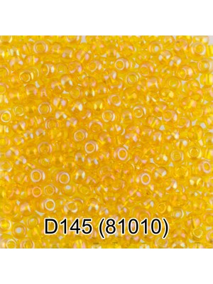 Чешский бисер D145-81010, 10/0 ,5 гр,цв-желтый/меланж