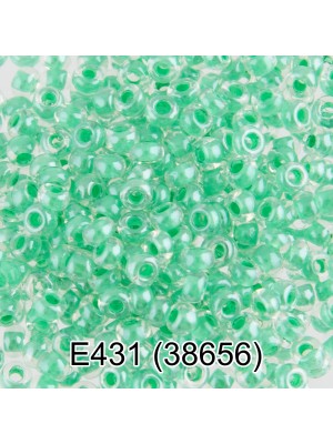 Чешский бисер Е431-38656,10/0 ,5 гр,цв-св.зеленый