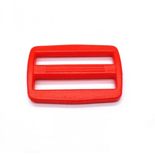 Рамка-регулятор, шлёвка, пластик ,25 мм, цвет красный, цена за 1 шт