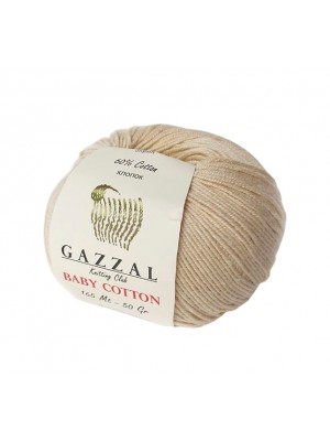 Gazzal Baby Cotton, 50 гр- 165 м,цв-бежевый