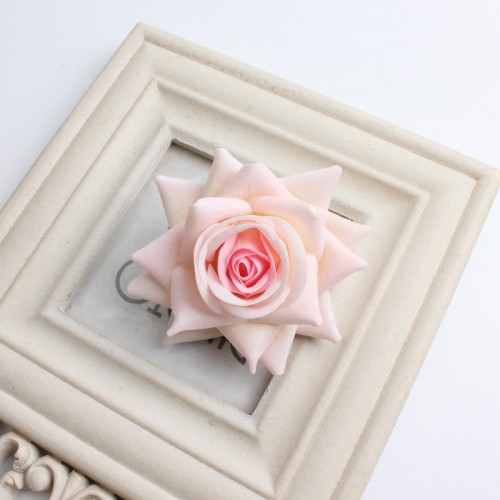 Головка цветочная "Роза розовая" размер 7-8 см