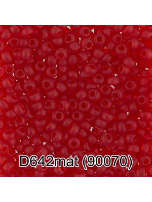 Чешский бисер D642-90070,10/0 ,5 гр,цв- темно-красный мат.