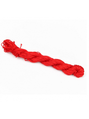 Шнур нейлоновый 1мм-красный,Цена-за 20 метров