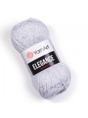 Пряжа для вязания Elegance- Элеганс, хлопок с рюлексом, 5 0гр-130 м, цв-белый