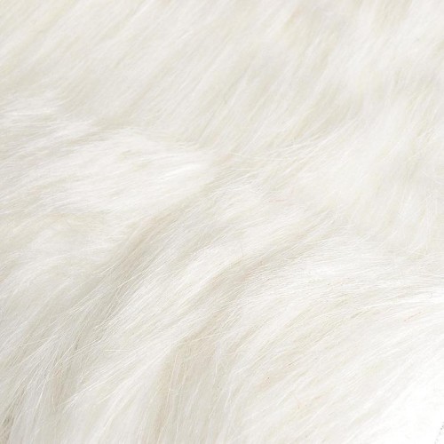 Борода для гнома - мех белый  длинноворсовый, 5 см, размер 15*15см