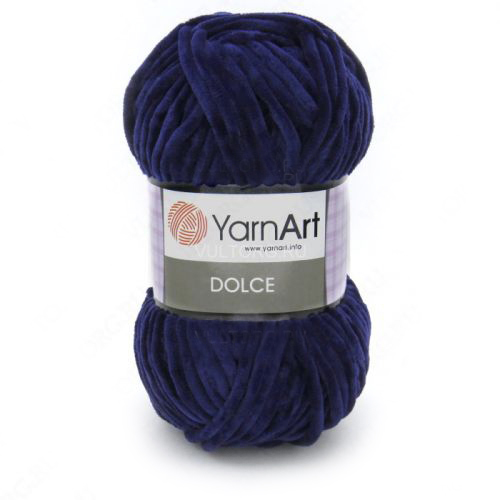 Плюшевая пряжа Dolce YarnArt,№756 ,цв-тёмно-синий,100гр