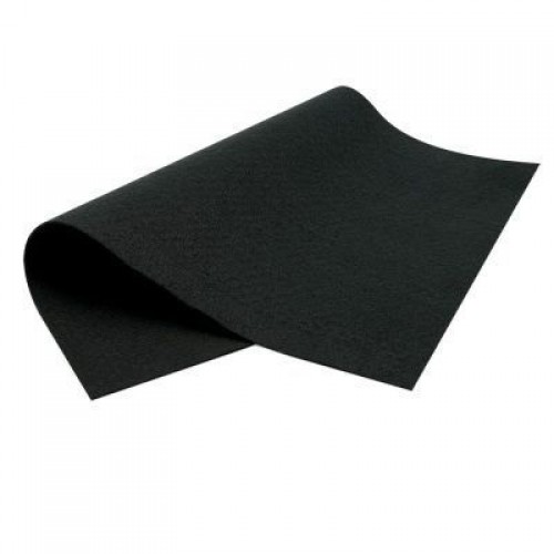 Корейский фетр,мягкий,цв-чёрный.33*26см