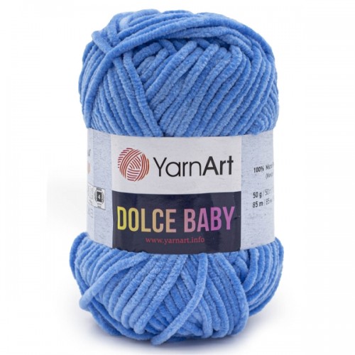 Пряжа YarnArt Dolce Baby, 50гр-85 метров, №777,синий