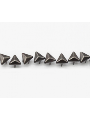 Декоративные заклёпки, Шип-треугольник цв-черный,6 мм ,цена за 20шт