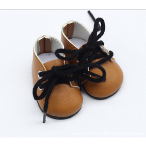 Ботиночки коричневые(шнурки коричневые),5*2,8см