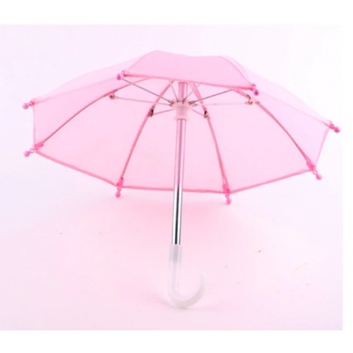 Зонтик для куклы,ярко-розовый,цена за 1 шт
