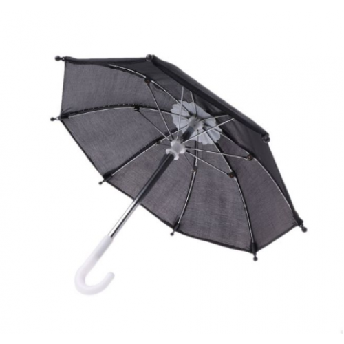 Зонтик для куклы,черный,цена за 1 шт