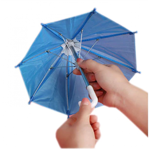 Зонтик для куклы,синий,цена за 1 шт