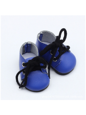 Ботиночки синие(шнурки черные),5*2,8см