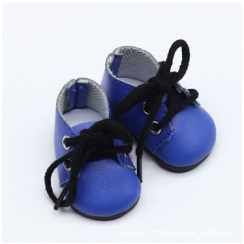 Ботиночки синие(шнурки белые),5*2,8см