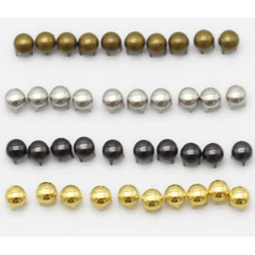 Декоративные заклёпки, Шип-круглый цв-серебро,4 мм ,цена за 20шт