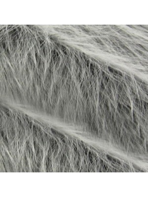 Борода для гнома - мех серый длинноворсовый, 5 см, размер 15*15см