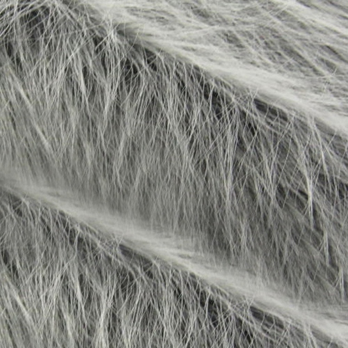 Борода для гнома - мех серый длинноворсовый, 5 см, размер 30*30см
