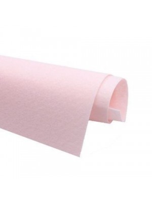 Корейский фетр,жесткий,бледно-розовый.1,2 мм,размер 33*26см