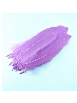Перья декоративные,цв-фиолетовый(06).размер 10-15см,цена за 20 шт