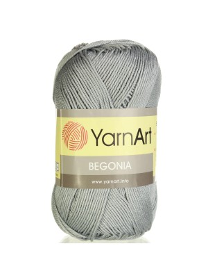 Пряжа Begonia YarnArt-Бегония.№5326, цв-серый,50гр-169 м