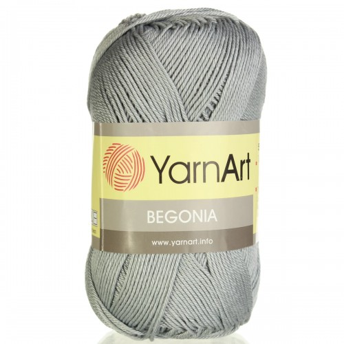 Пряжа Begonia YarnArt-Бегония.№5326, цв-серый,50гр-169 м